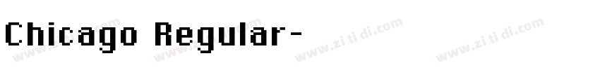 Chicago Regular字体转换